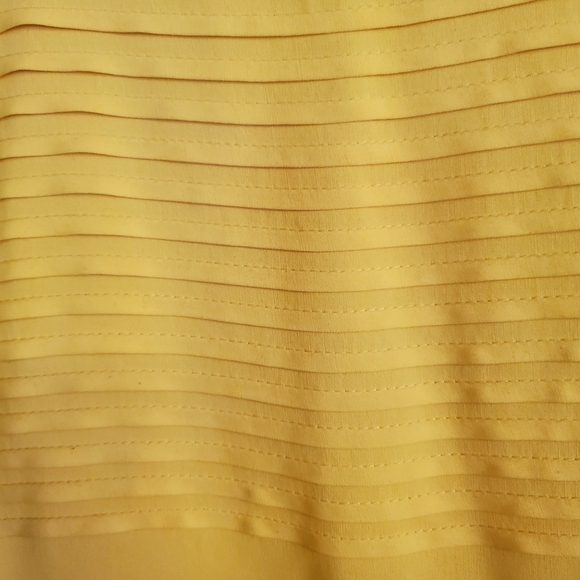 Yellow Dress Blouse S 6 - Picture 2 of 6